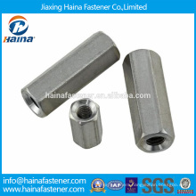 DIN6334 stainless steel connection nuts M4-M24,long hex nut
